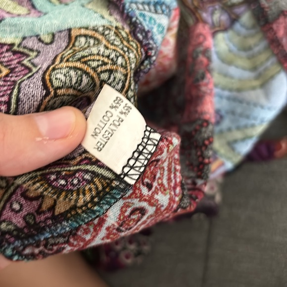 Patch patterned cloth overalls size small - Picture 10 of 10